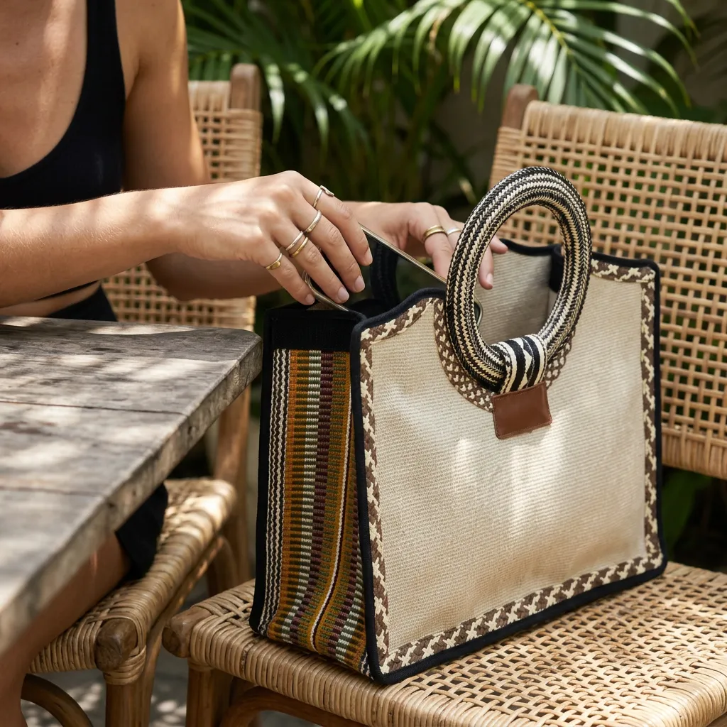 Bolso Tote "Herencia Viva" con Asas Circulares - Imagen 7
