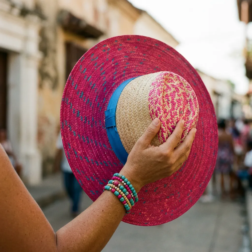 Sombrero Artesanal "Atardecer Caribeño" - Imagen 7